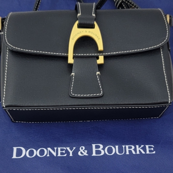 Dooney and Bourke Saffiano Kyra crossbody black European leather see more... - Picture 9 of 16